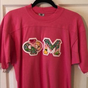 Phi Mu Lilly Pulitzer lettered Jersey size M